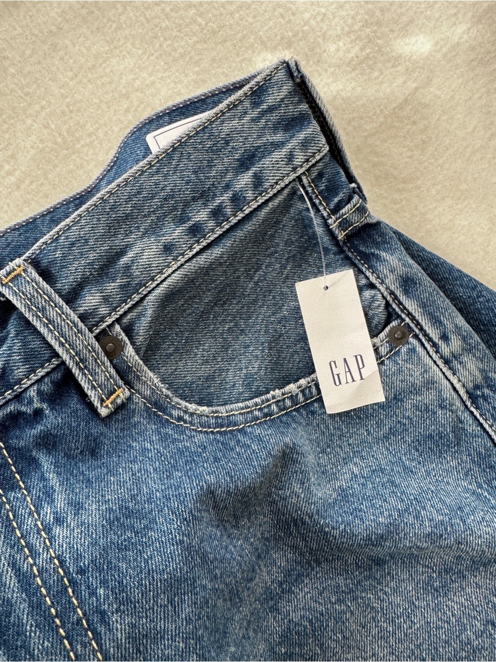 Hailey Bieber x Gap 1996 Extra Baggy Jeans Light Indigo Size 27 NWT - Picture 10 of 10